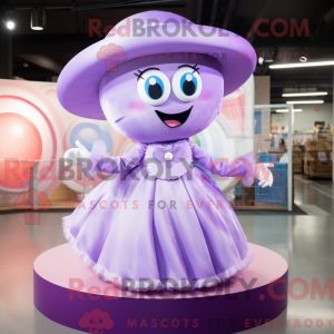 Lavendel Candy maskot...