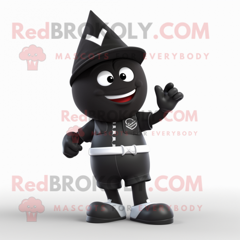 Black Arrow Of Love mascot costume character dressed with a Shorts and Caps Black Arrow Of Love mascot costume character dressed with a Shorts and Caps