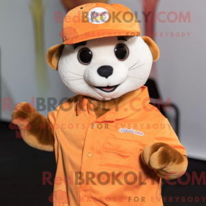 Orange Ferret mascot...