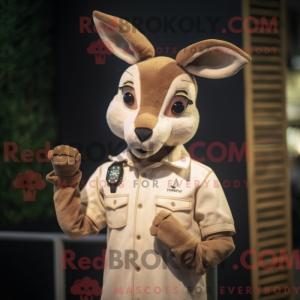 Beżowy rådyr maskot kostyme...