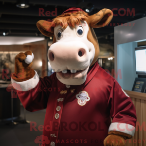 Disfraz de mascota de vaca...