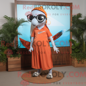 Rust Dolphin maskot kostume...
