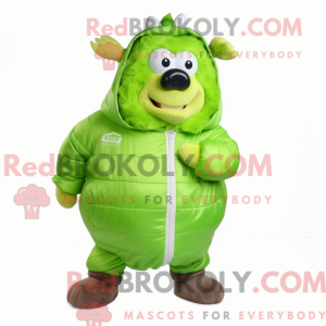Postava maskota Lime Green...