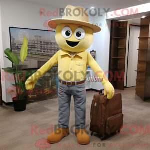 Tan Lemon mascottekostuum...