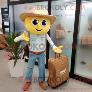 Tan Lemon mascottekostuum...