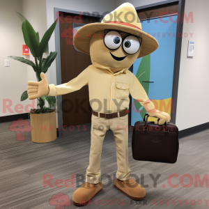 Tan Lemon mascot costume...