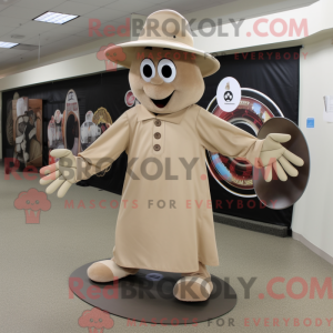 Tan Plate Spinner mascot...