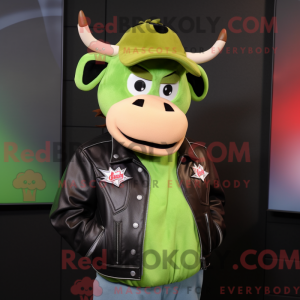 Lime Green Jersey Cow...