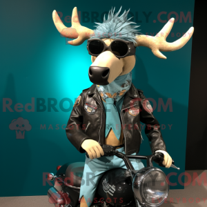 Disfraz de mascota Teal Elk...