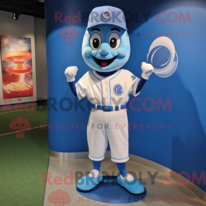 Blauw Gyro-mascottekostuum...