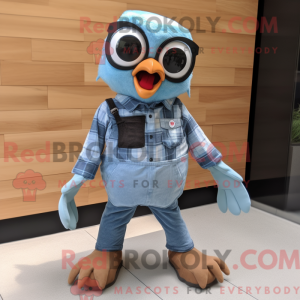 Postava maskota Sky Blue...