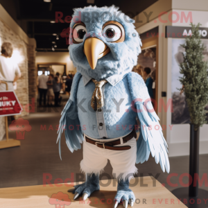 Sky Blue Hawk maskot...