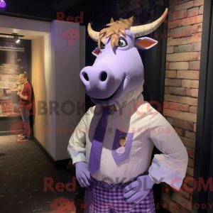 Lavender Bull mascot...