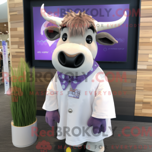 Lavendel Bull maskot...