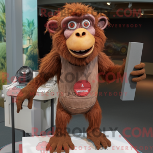 Rust Bavian maskot kostume...