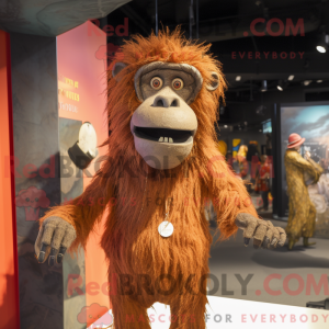 Rust Baboon mascottekostuum...