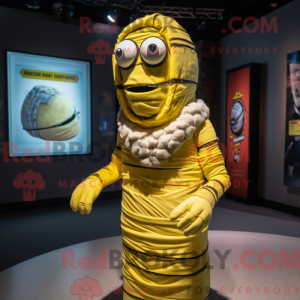 Citrongul Mumie maskot...