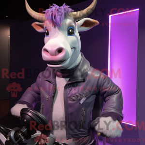 Lavendel Zebu maskot...