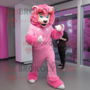 Rosa Tamer Lion maskot...