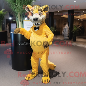 Yellow Thylacosmilus mascot...