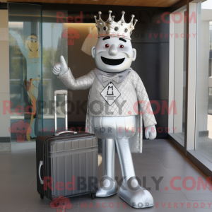 Silver King-mascottekostuum...