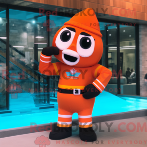 Postava maskota Orange Fire...