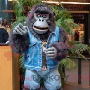 Gorilla maskot kostyme...