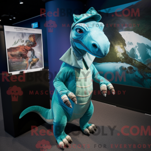 Blauwgroen Parasaurolophus...