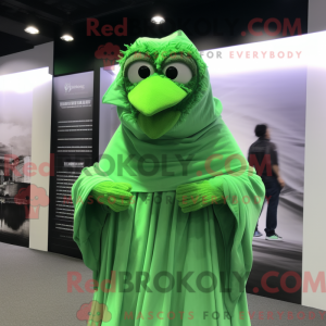 Green Fried Chicken mascot...