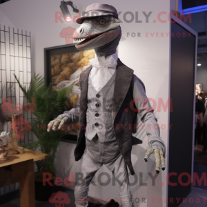 Sølv Coelophysis maskot...