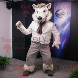 White Wild Boar mascot...