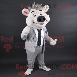 Hvid vildsvin maskot...