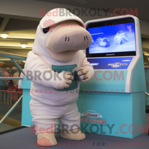 White Walrus mascot costume...