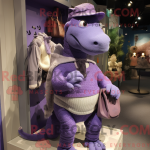 Lavender Iguanodon maskot...