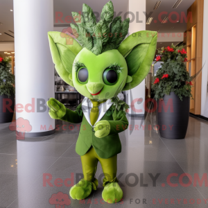 Oliven Cupid maskot kostume...