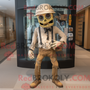 Tan Undead maskotdraktfigur...