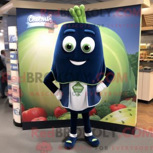 Navy Zucchini mascot...