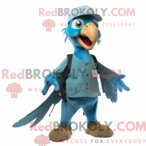 Cyan Archaeopteryx máscara...