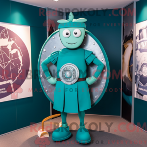Teal Celtic Shield...