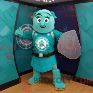 Teal Celtic Shield...