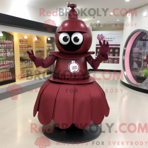 Maroon Granat maskot...
