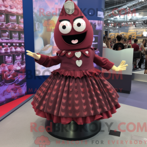 Maroon Granat maskot...