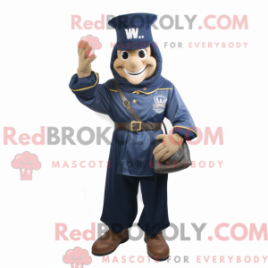 Navy Wizard maskot kostume...