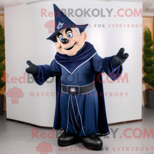 Navy Wizard maskot kostume...