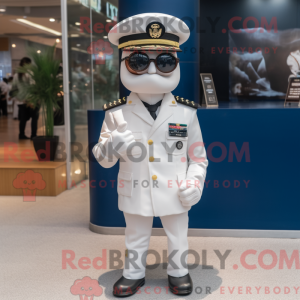White Navy Soldier mascot...