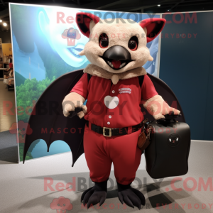 Red Fruit Bat maskot...