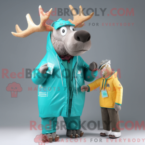 Disfraz de mascota Teal Elk...