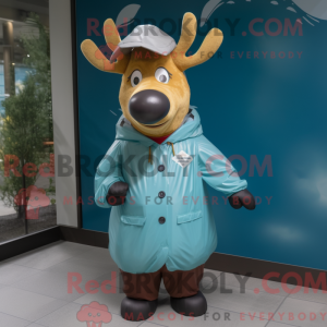 Teal Elk maskot...