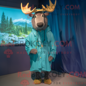 Teal Elk maskot...