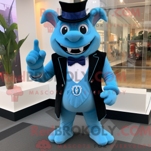 Sky Blue Devil mascot...